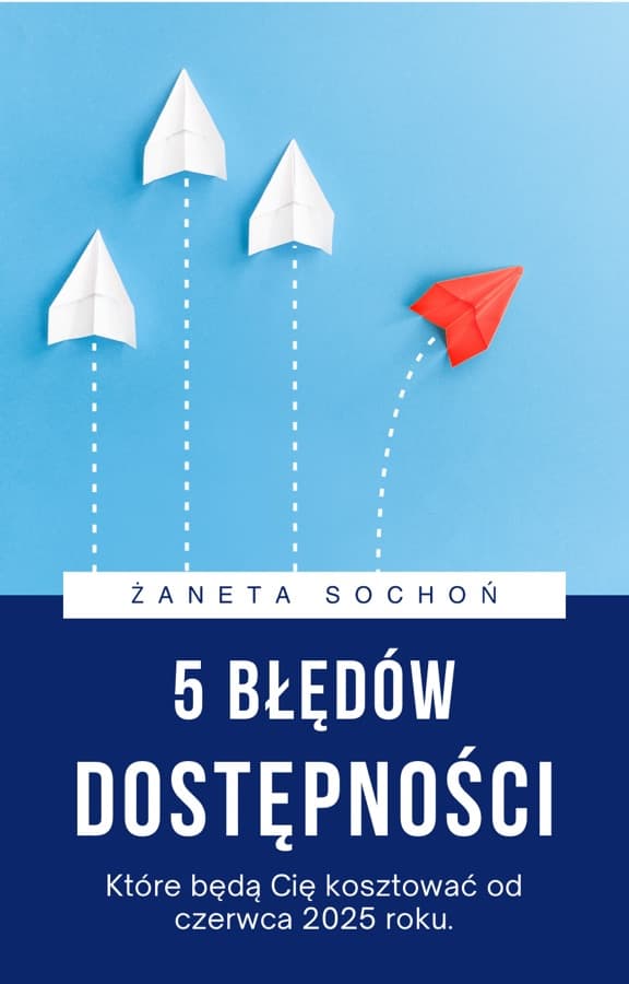 Okładka ebooka „5 błędów dostępności”