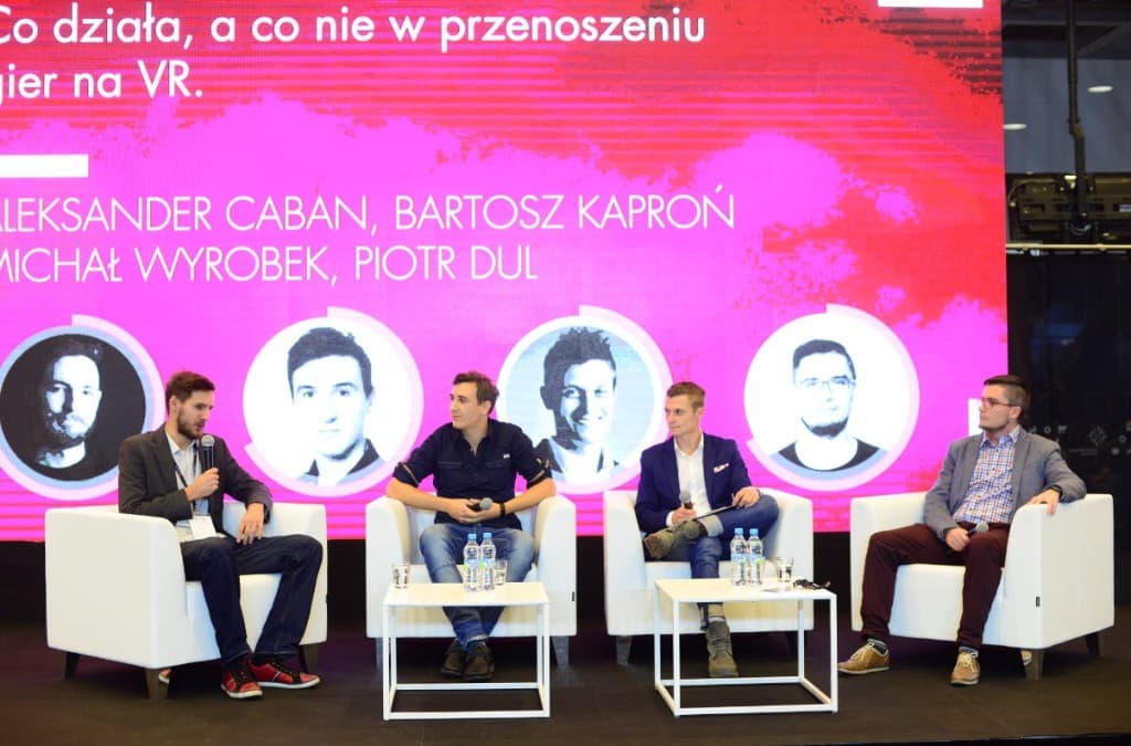 Piotr Dul podczas panelu dyskusyjnego o VR Medical