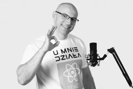 Mateusz Bogolubow podczas nagrania