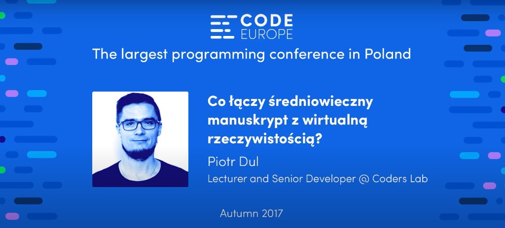 Code Europe 2017 — prelekcja